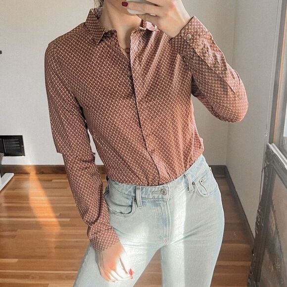 Burberry Prorsum Button Down Top Size 40 - Picture 1 of 8